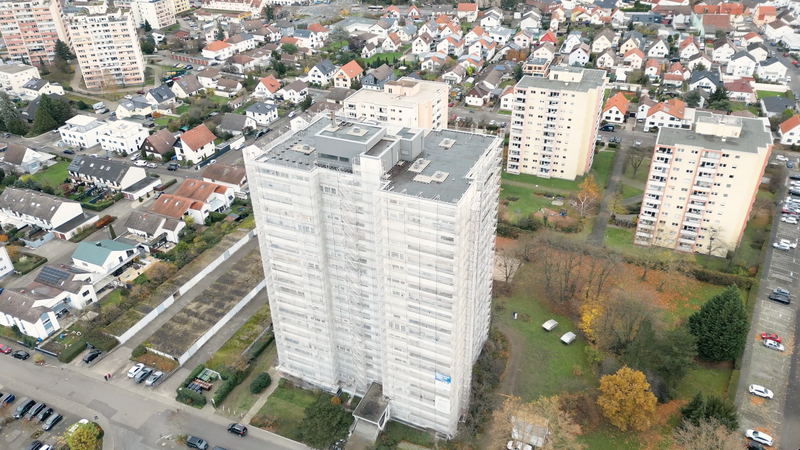 Sanierung Gebäudefassade